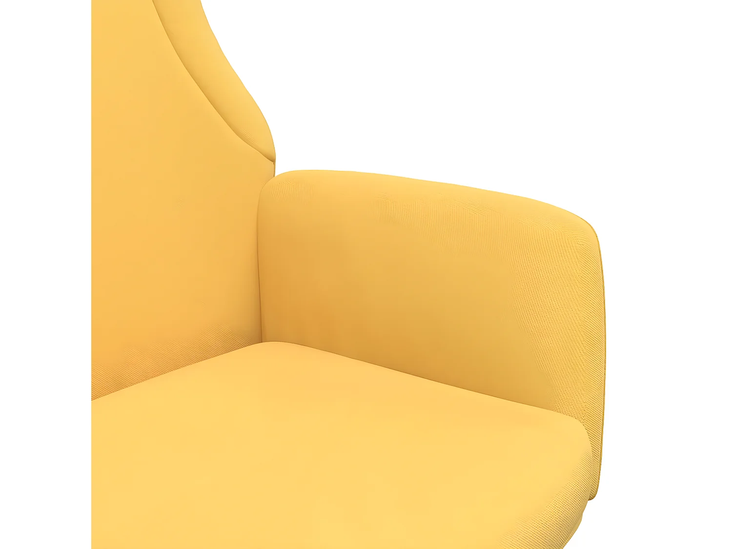 Cadeira de relaxamento Tecido amarelo mostarda
