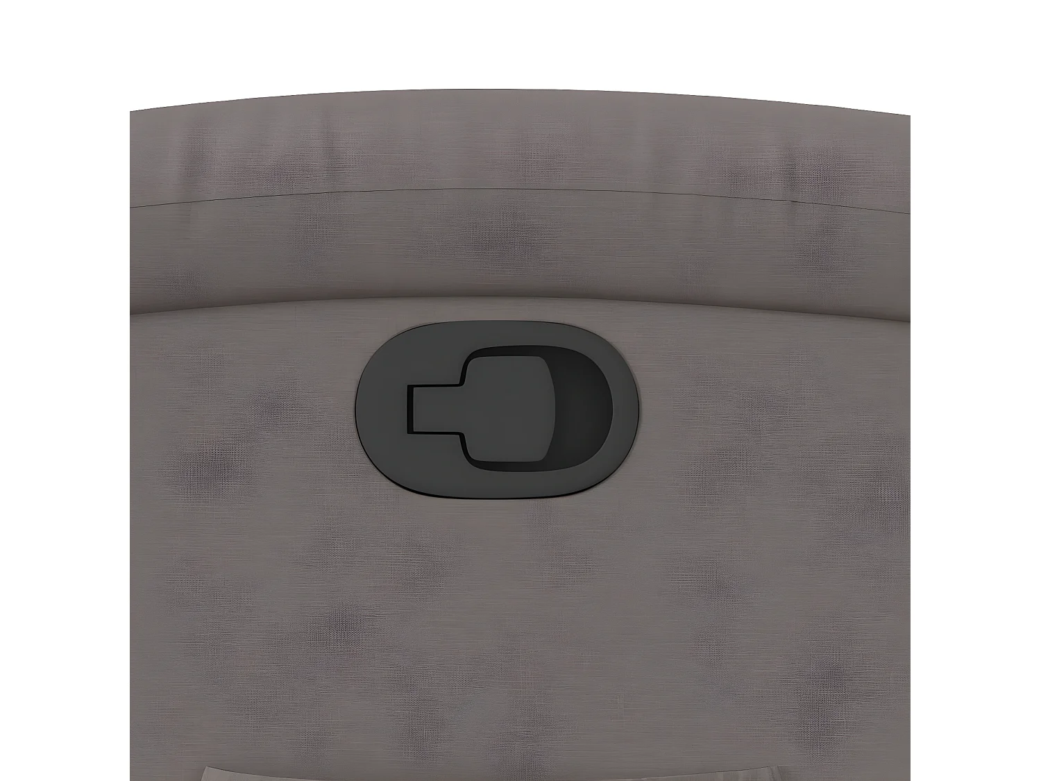 Poltrona reclinabile in tessuto tortora