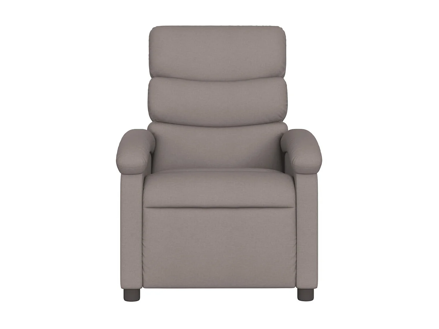 Sessel aus taupefarbenem Stoff