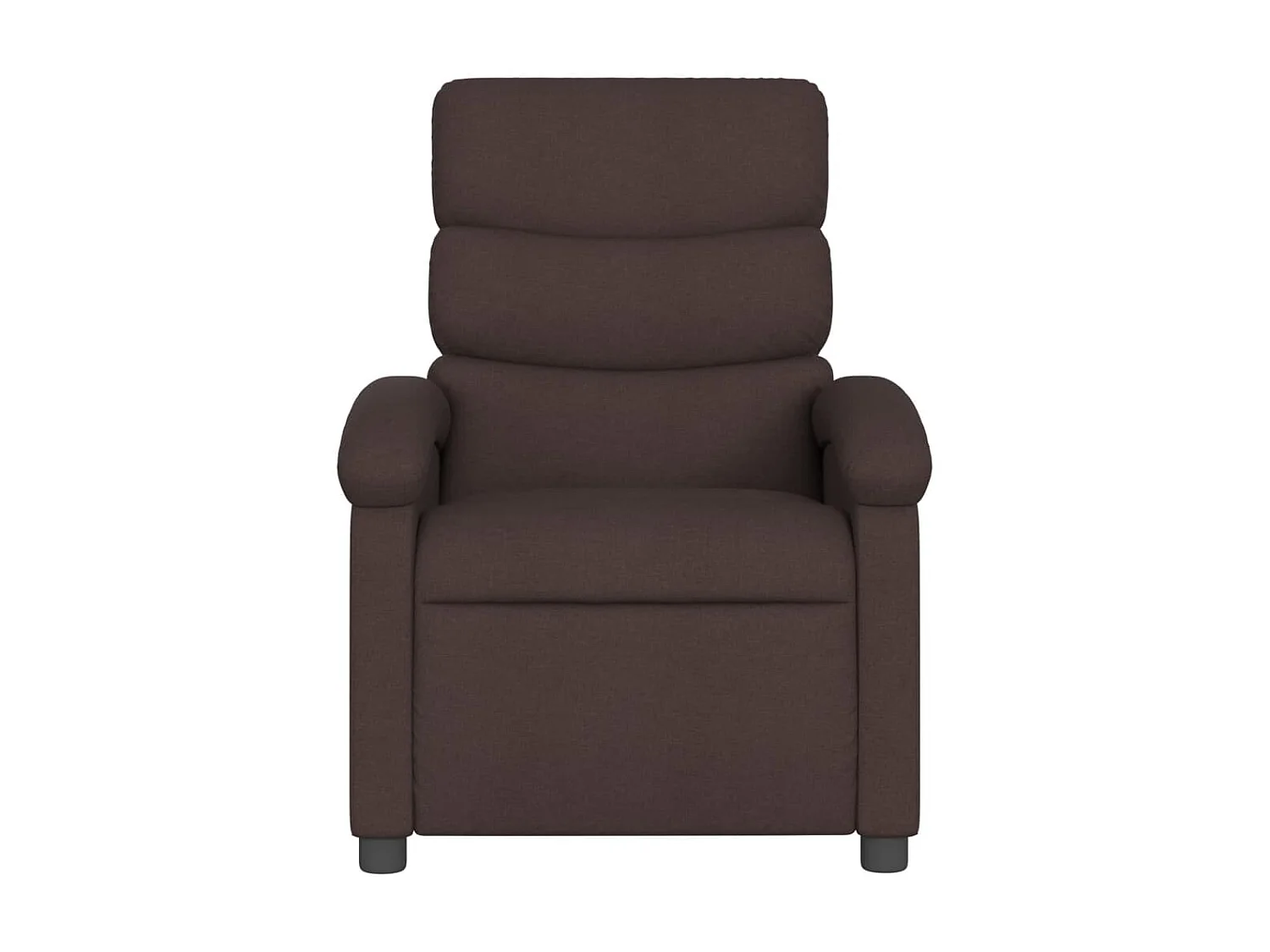 Fauteuil inclinable Marron foncé Tissu