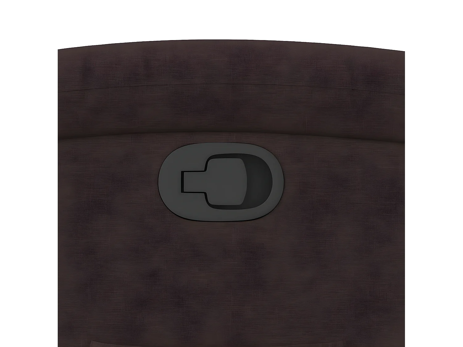 Fauteuil inclinable Marron foncé Tissu