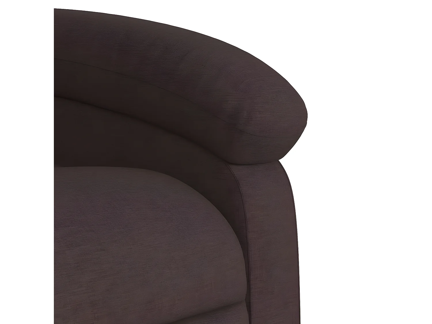 Fauteuil inclinable Marron foncé Tissu