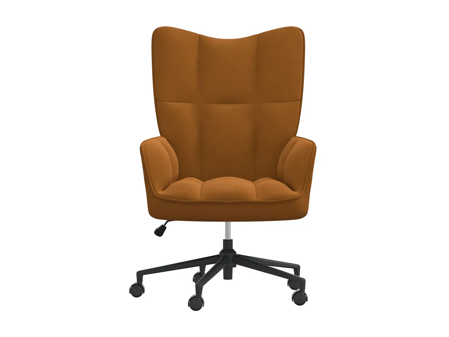 Sillón de relajación de terciopelo marrón