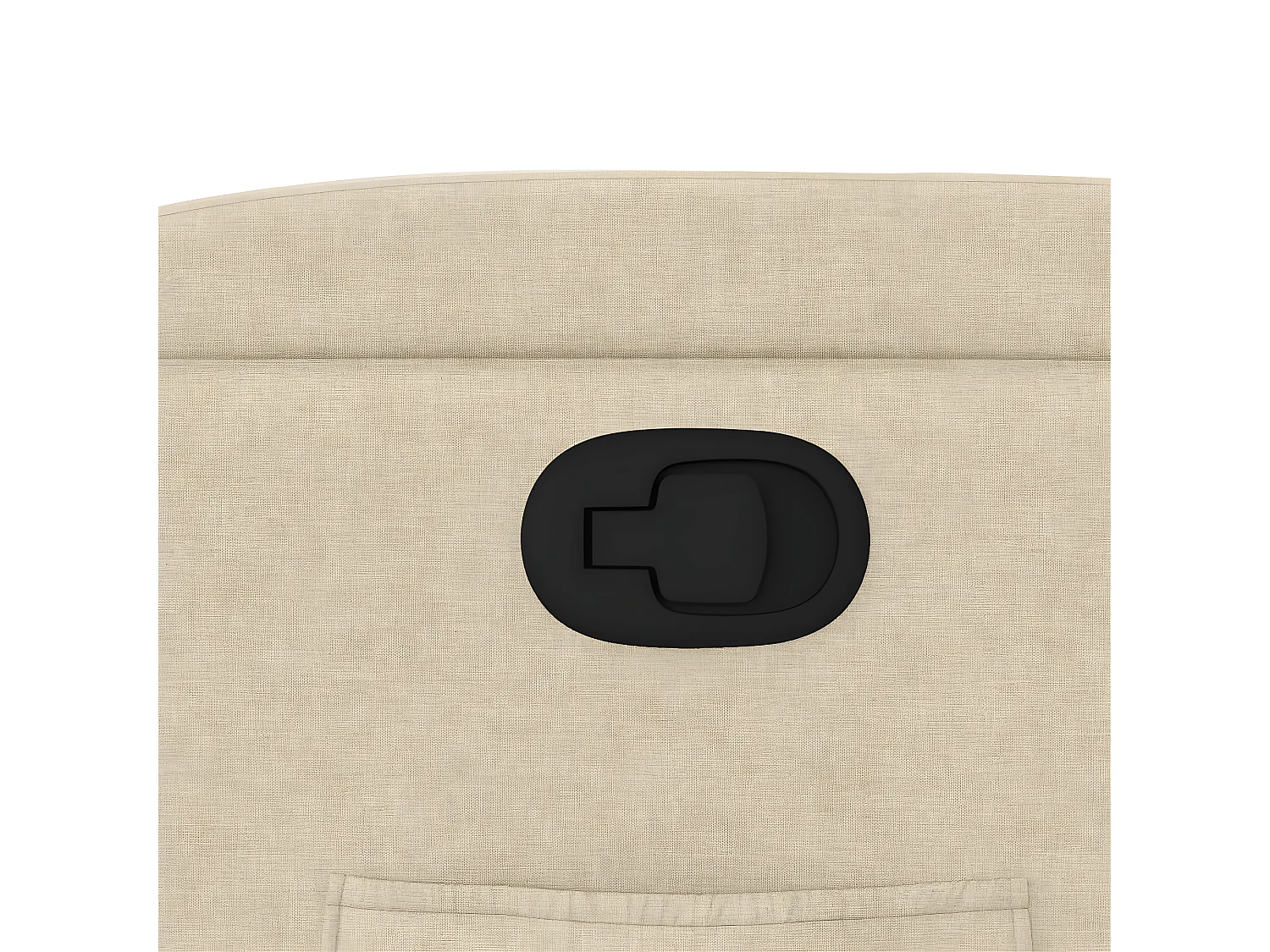 Tela crema sillón reclinable