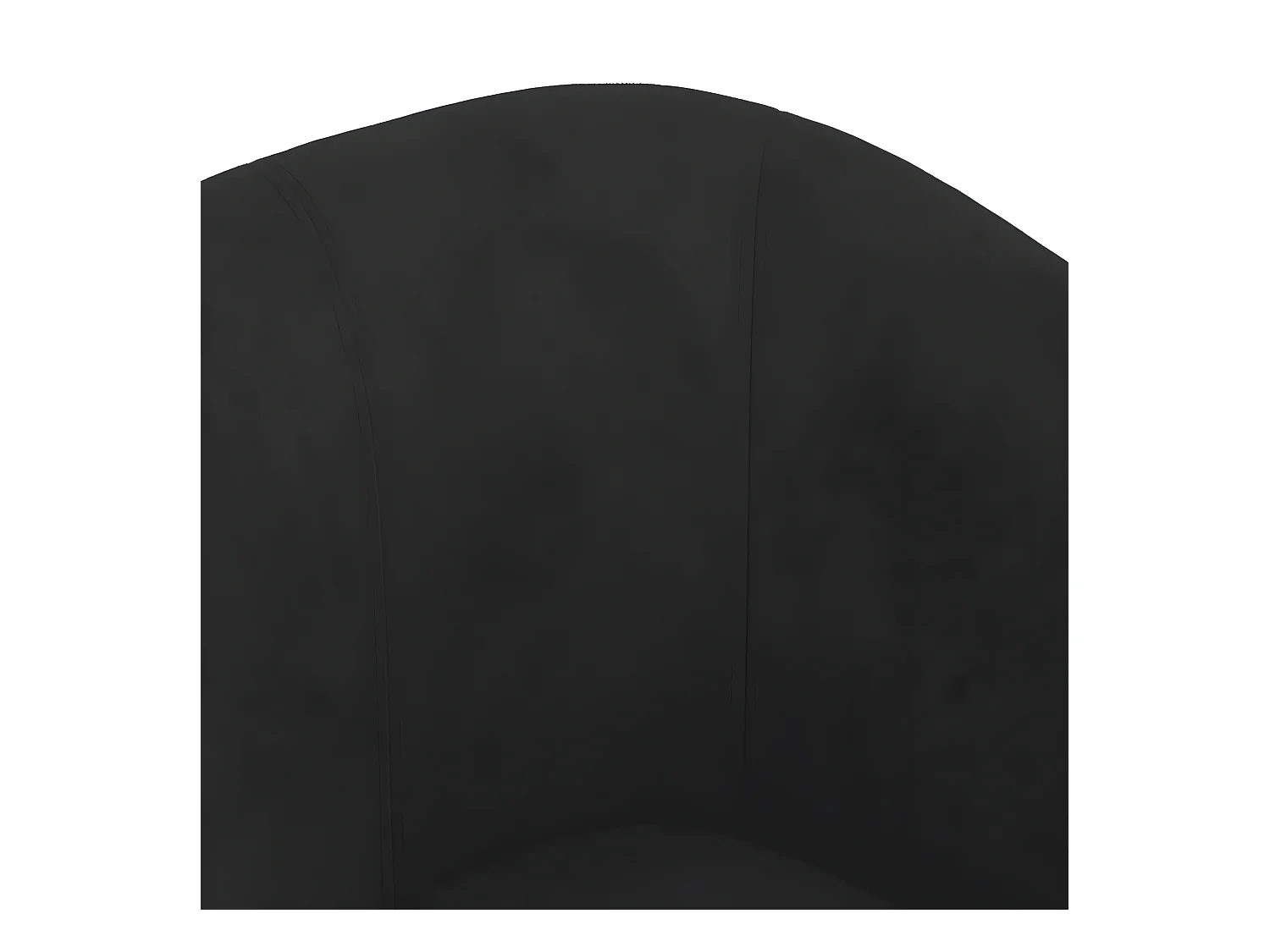 Fauteuil cabriolet avec repose-pied noir velours