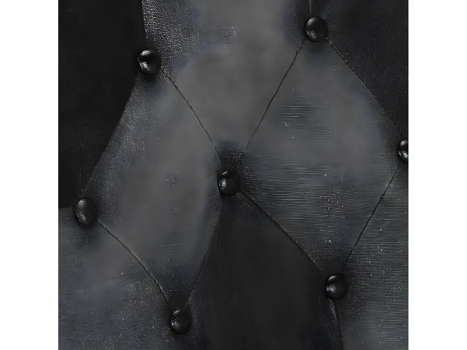 Poltrona con poggiapiedi Nera Vera pelle e tela