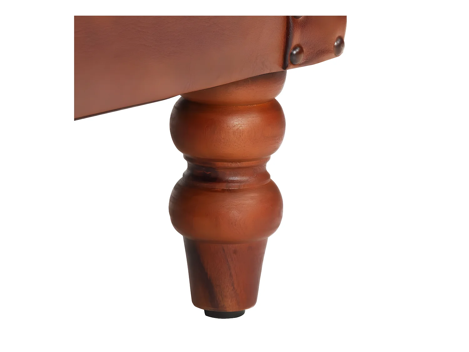 Fauteuil Marron Cuir de chèvre véritable