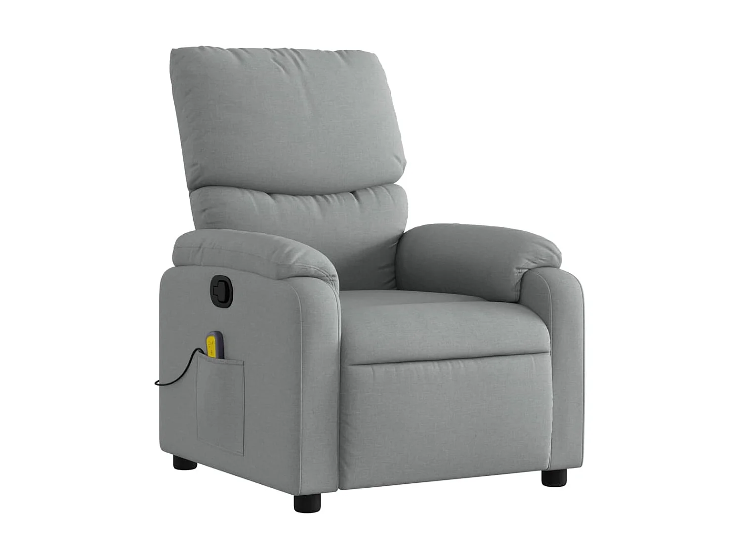 Fauteuil de massage inclinable Gris clair Tissu