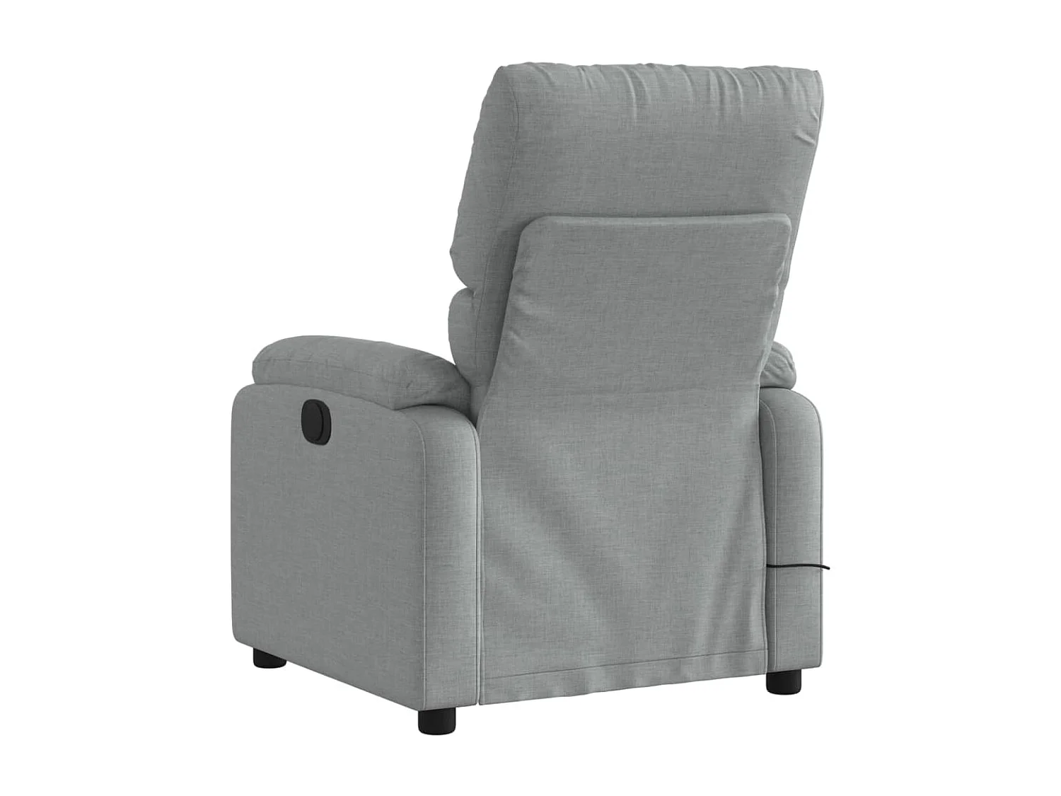 Fauteuil de massage inclinable Gris clair Tissu
