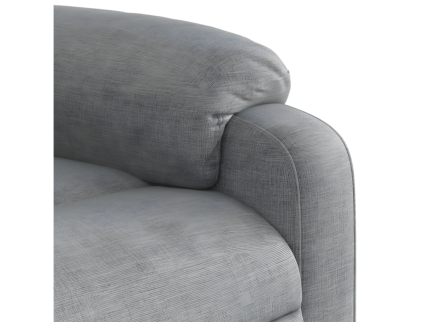 Fauteuil de massage inclinable Gris clair Tissu