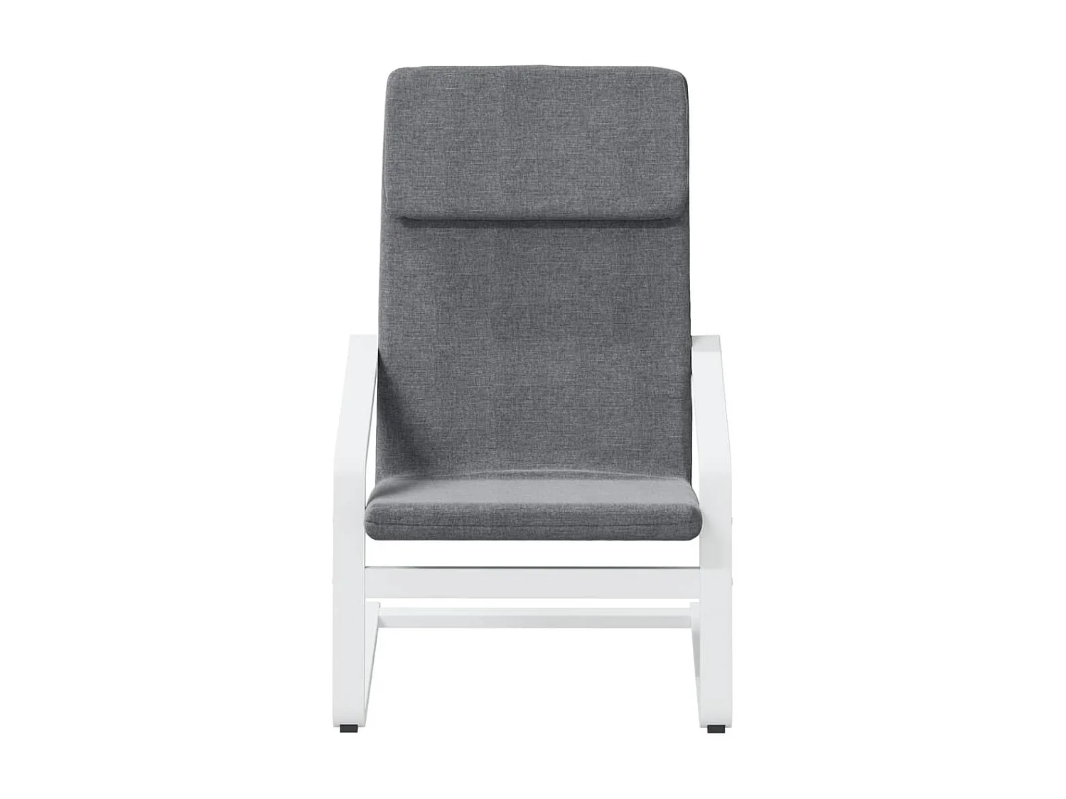 Chaise de relaxation Gris foncé Tissu