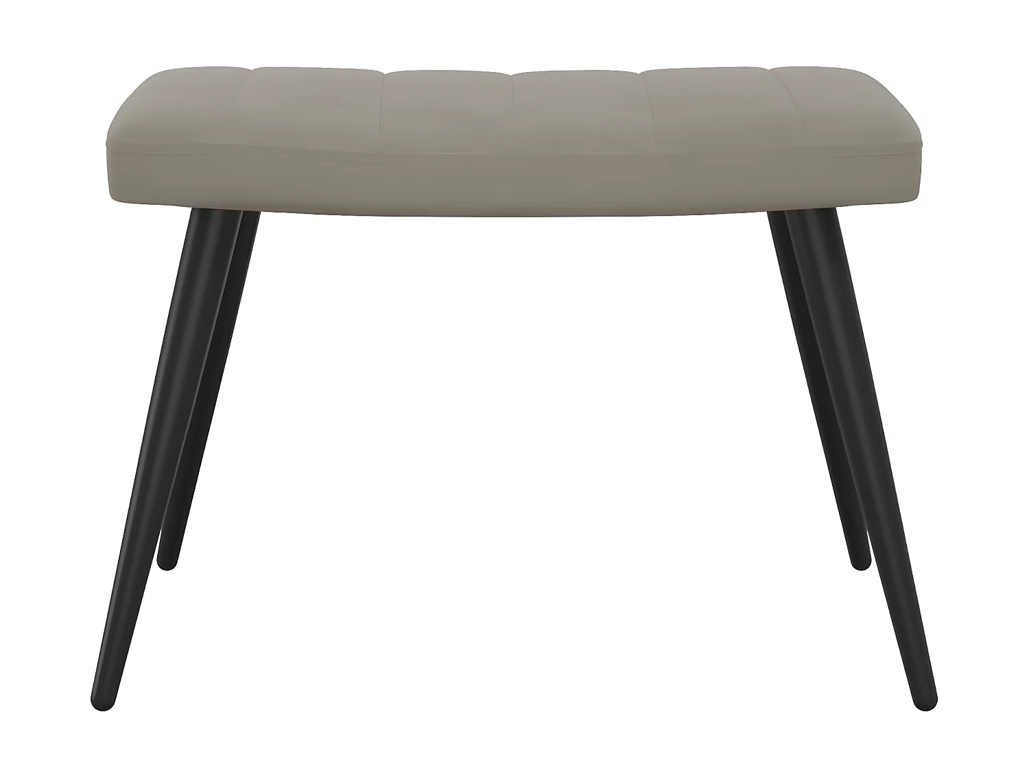 Chaise de relaxation avec repose-pied Gris clair Velours