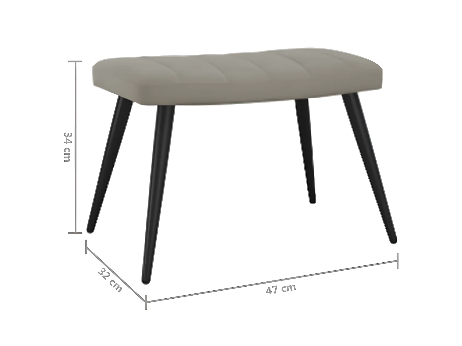 Chaise de relaxation avec repose-pied Gris clair Velours