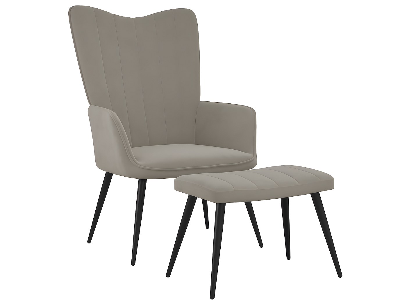 Poltrona Annarita, Poltrona di design da salotto, 100% Made in Italy, Poltroncina relax in tessuto imbottito
