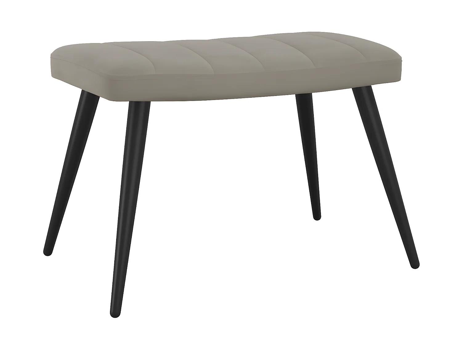 Poltrona relax con poggiapiedi Velluto grigio chiaro