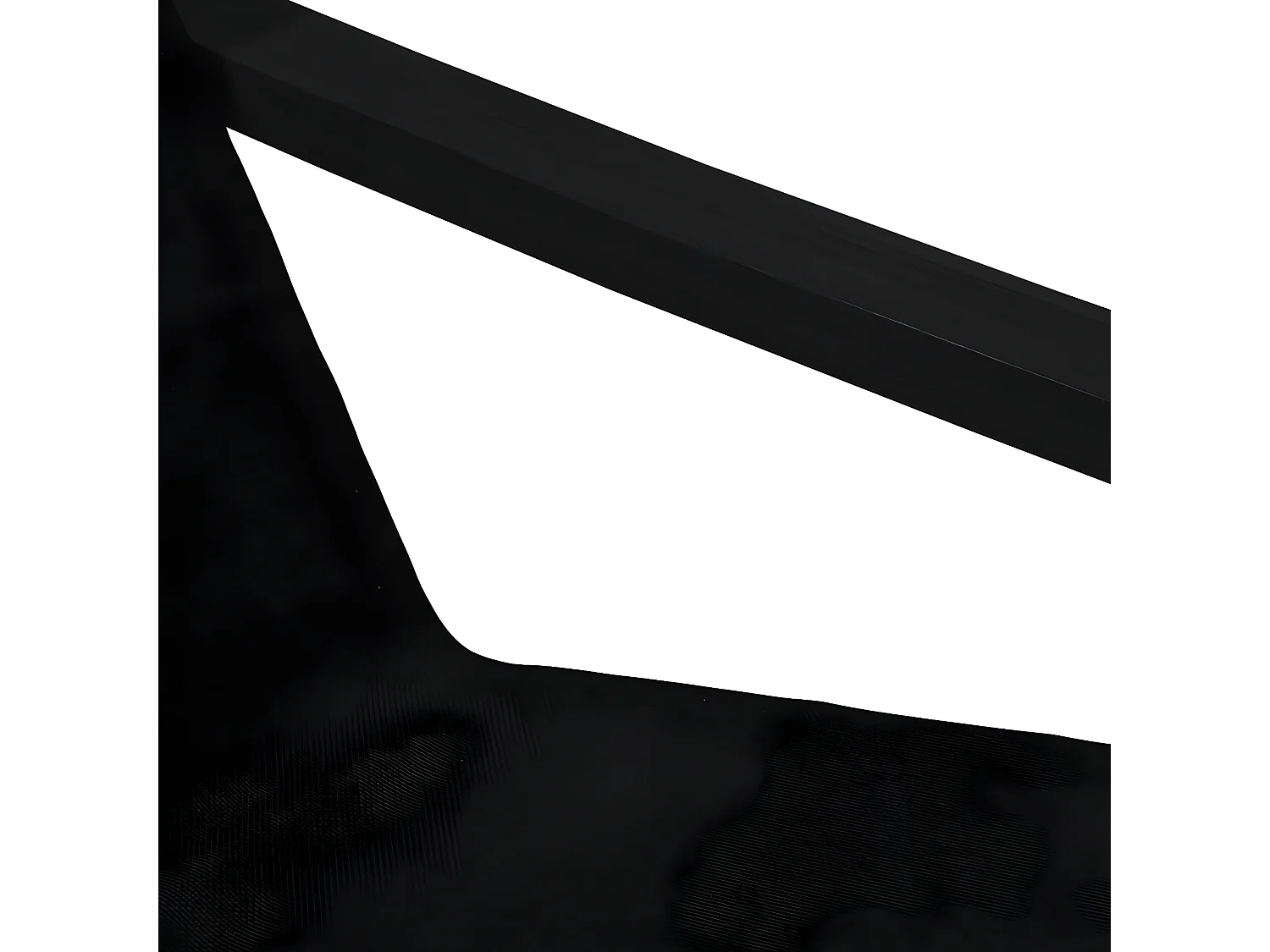 Chaise de relaxation Noir Tissu