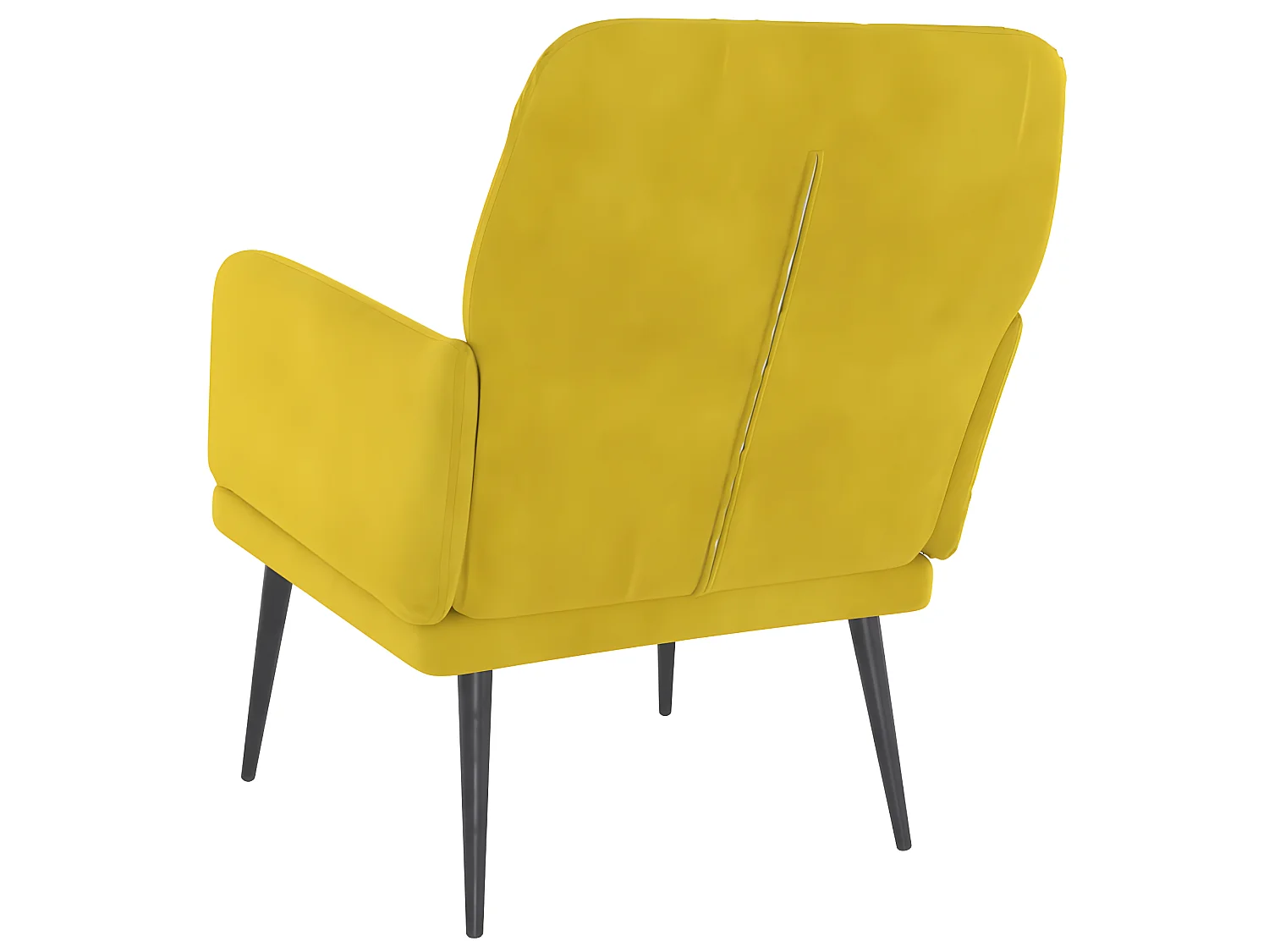 Poltrona Amarela 62x79x79 cm Veludo