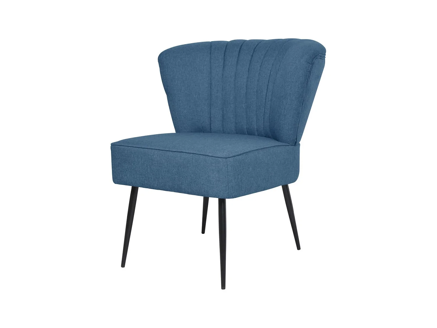 Chaise de cocktail Bleu Tissu