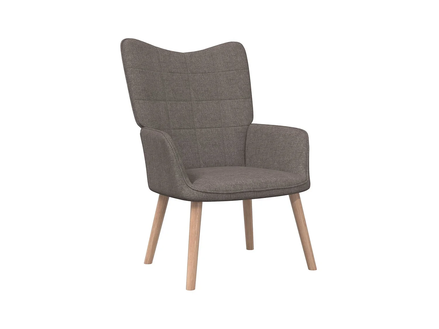 Chaise de relaxation Taupe Tissu