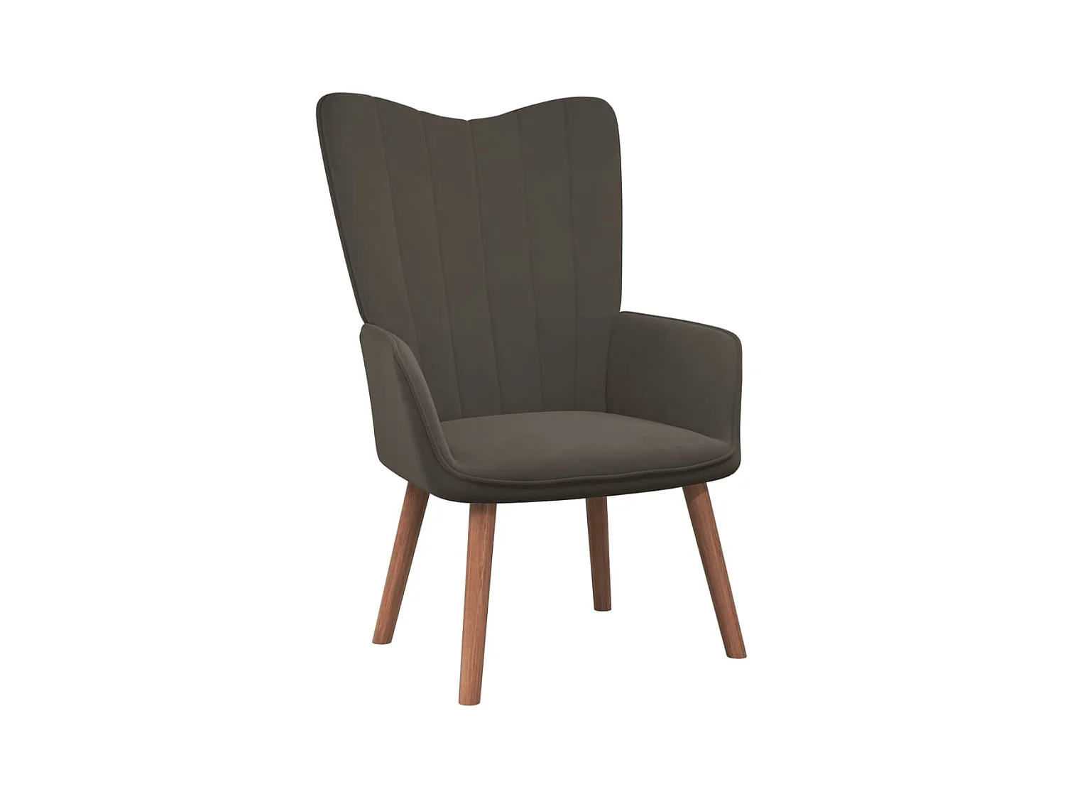 Sillón de relajación Terciopelo gris oscuro