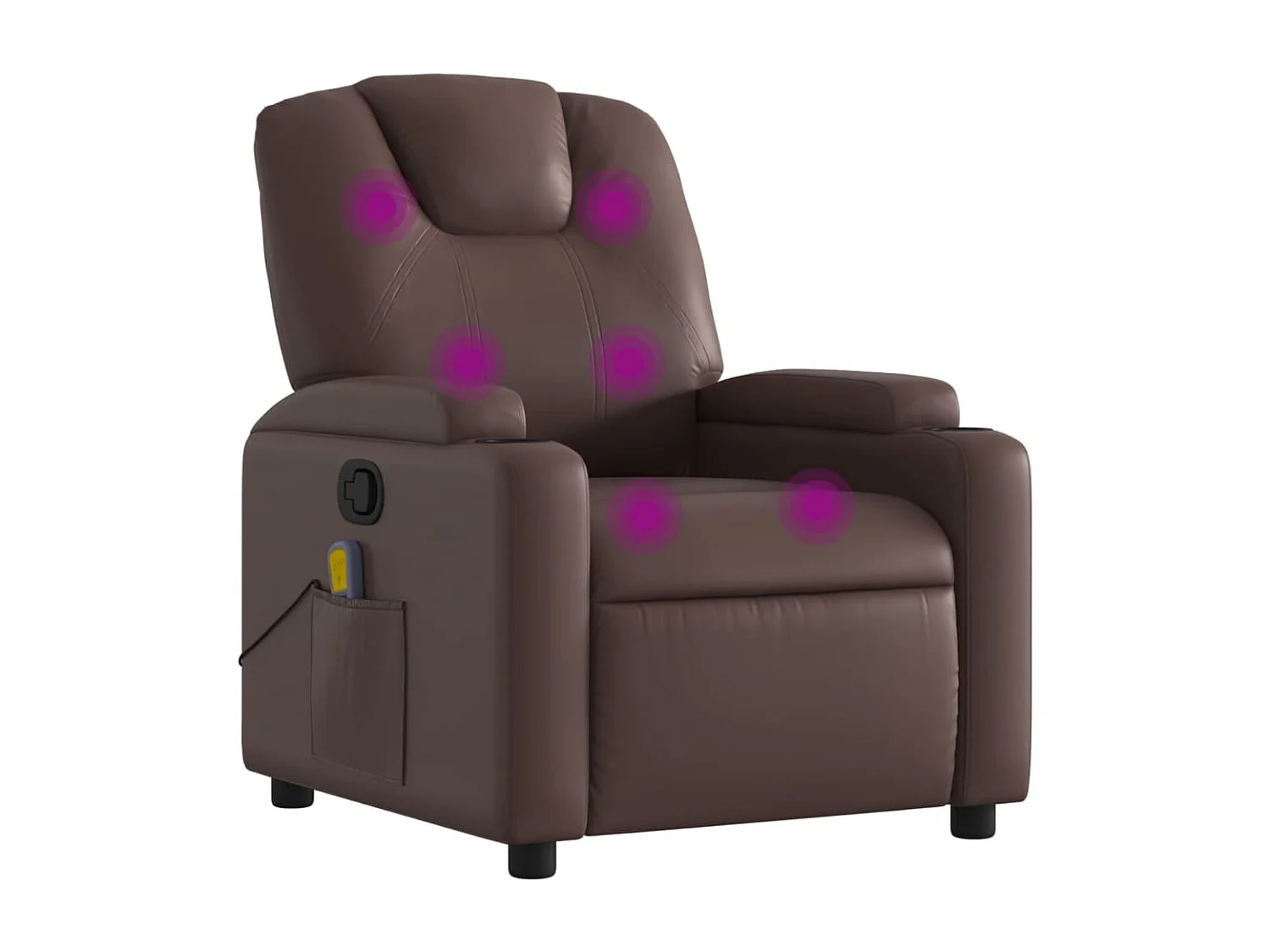 Fauteuil de massage inclinable Marron Similicuir
