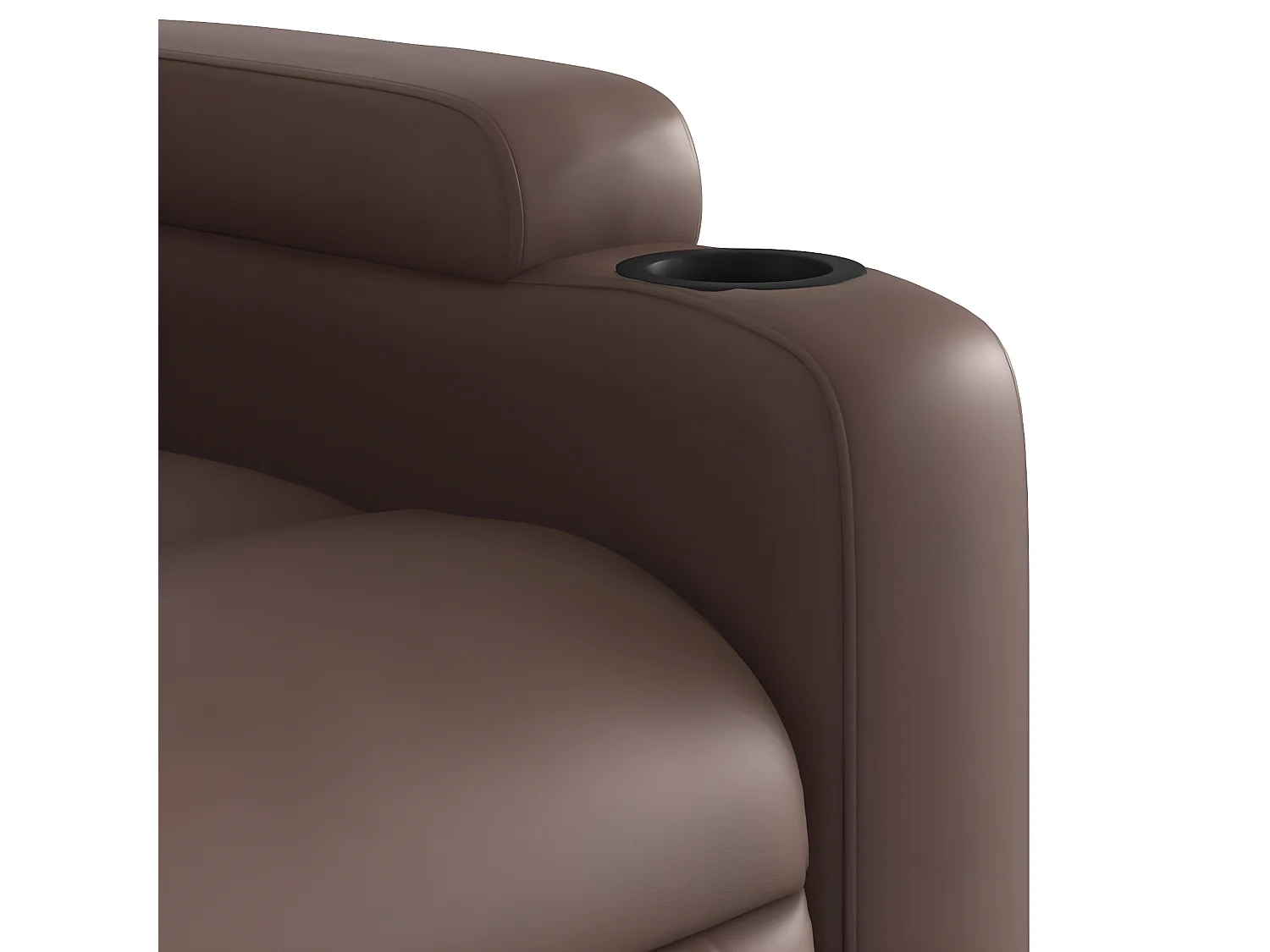 Fauteuil de massage inclinable Marron Similicuir