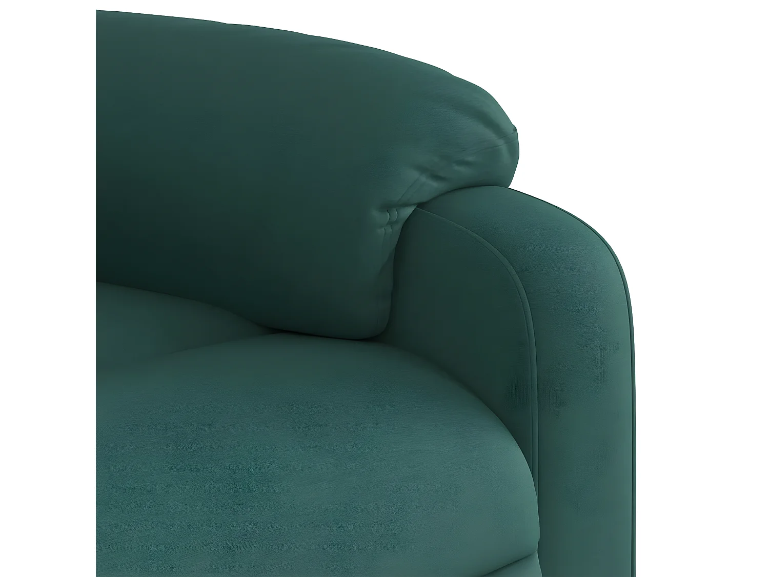 Fauteuil inclinable Vert foncé Tissu