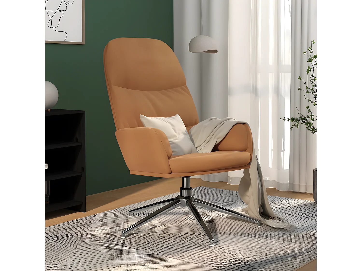 Relaxsessel Taupe Kunstleder