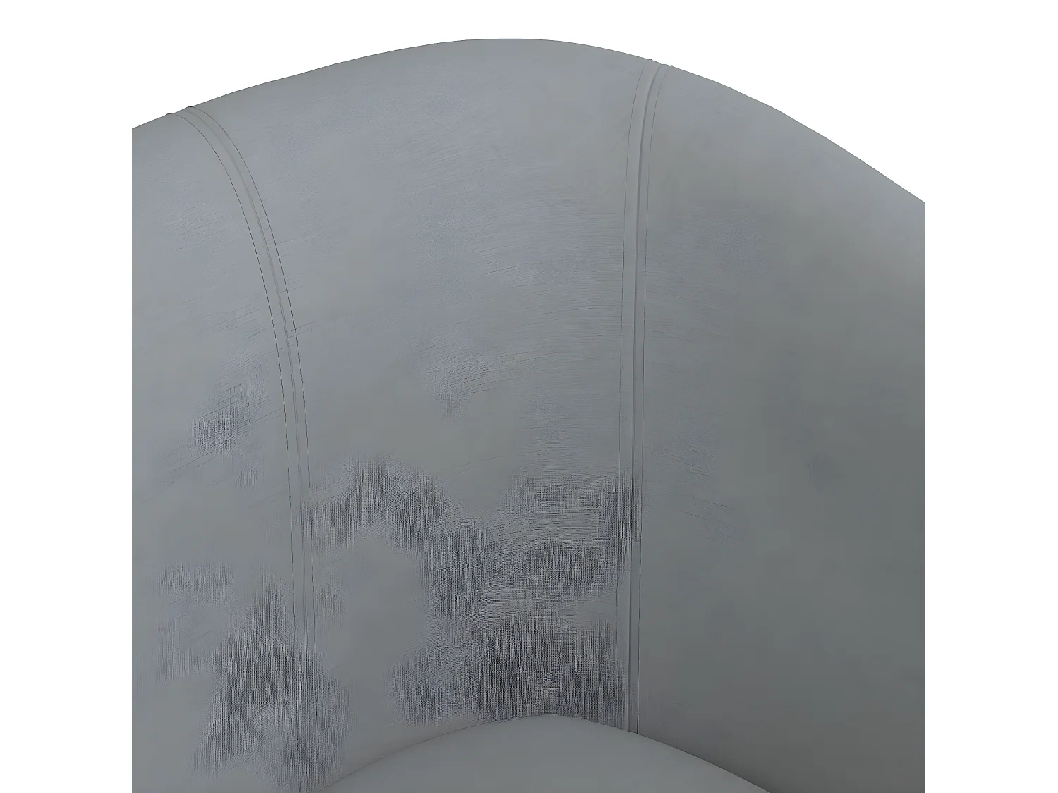 Fauteuil cabriolet gris clair tissu