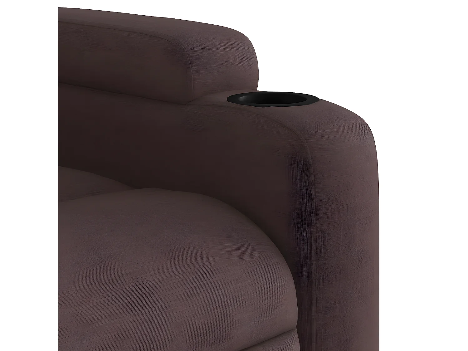 Fauteuil Donkerbruine stof