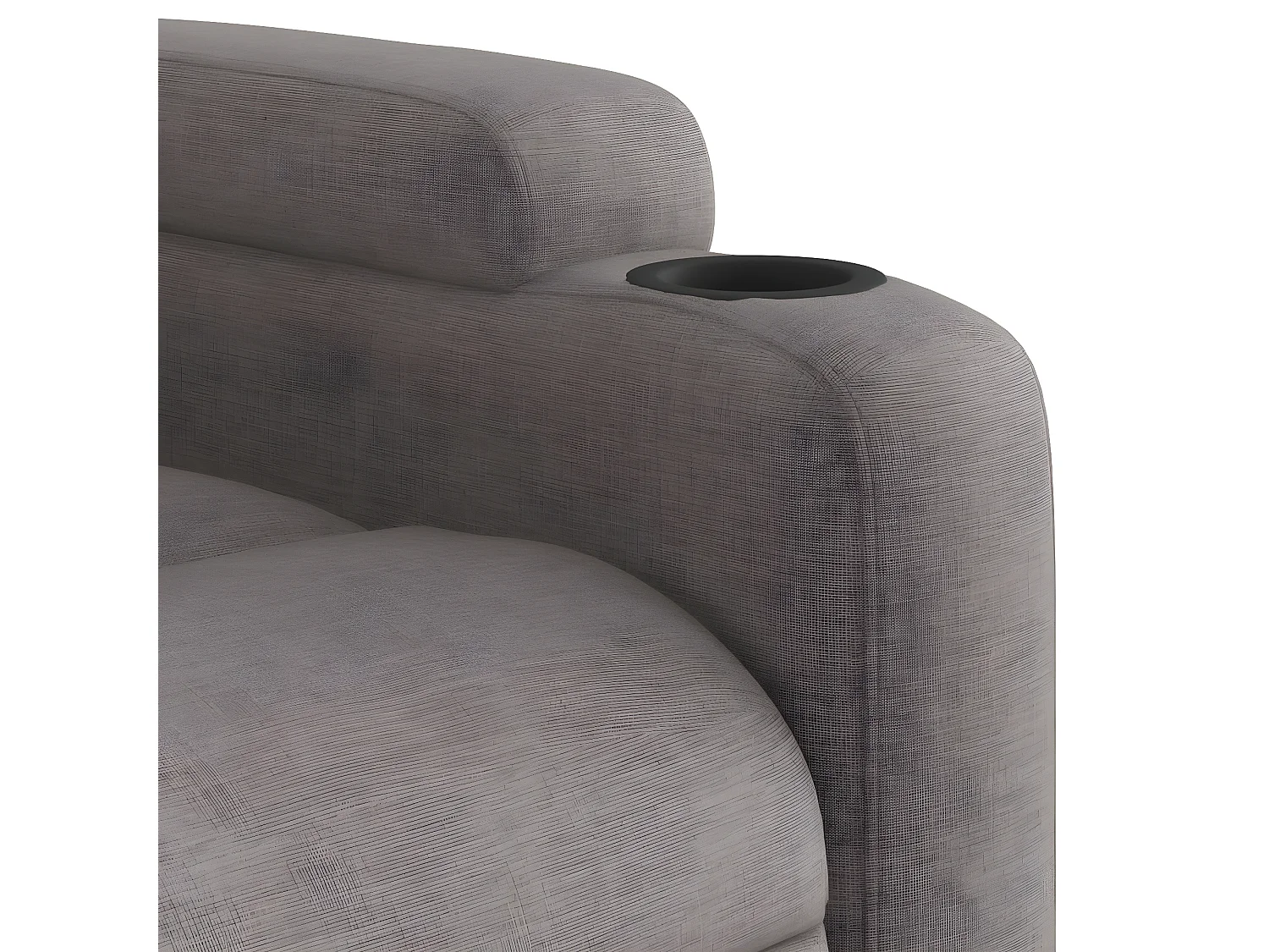 Fauteuil inclinable Taupe Tissu