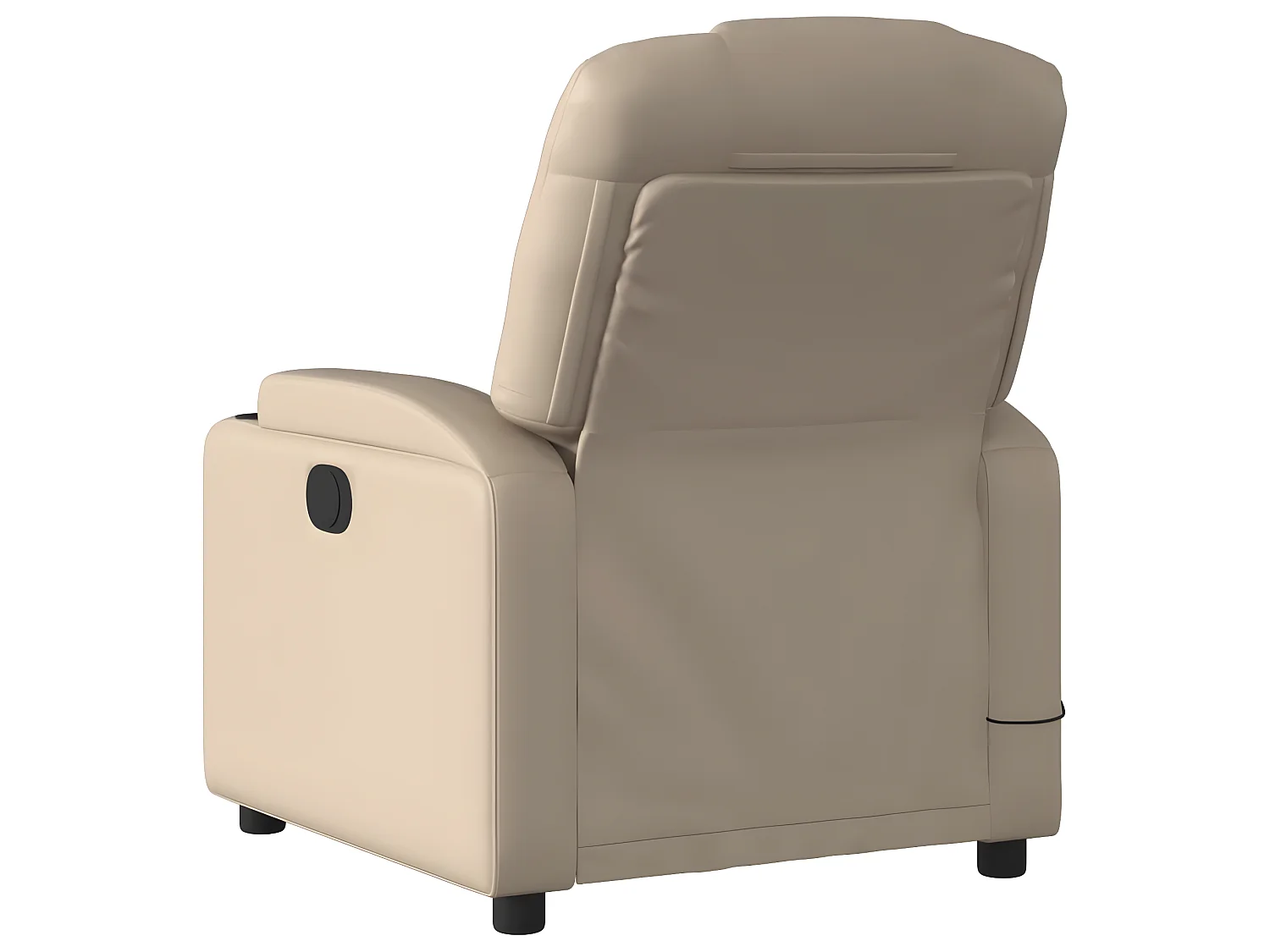 Sillón de masaje reclinable Cappuccino Polipiel