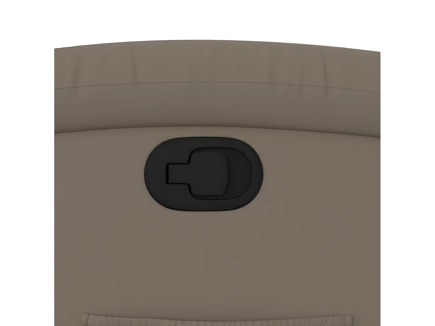 Sillón reclinable de piel sintética Cappuccino