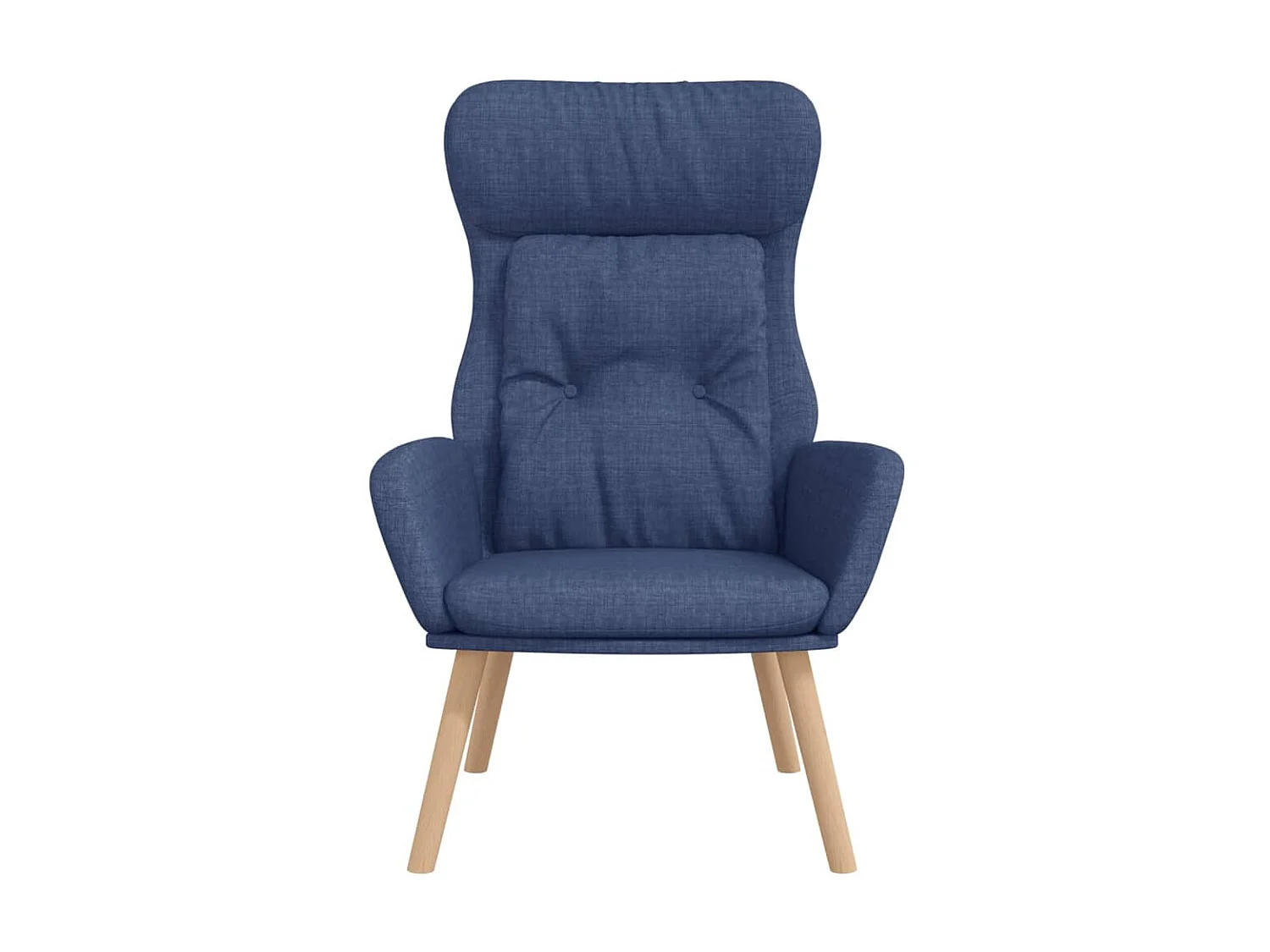 Chaise de relaxation Bleu Tissu