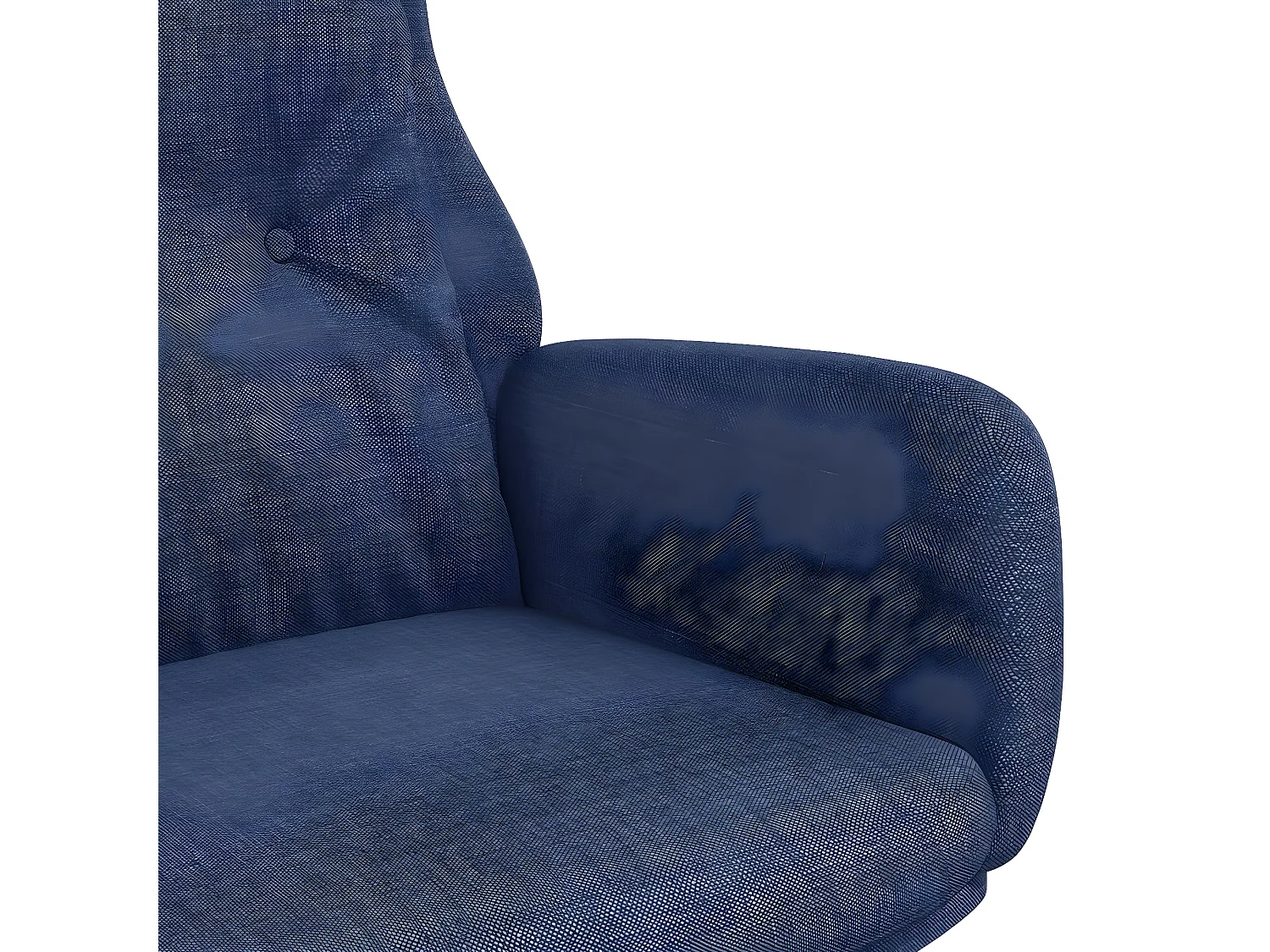 Chaise de relaxation Bleu Tissu