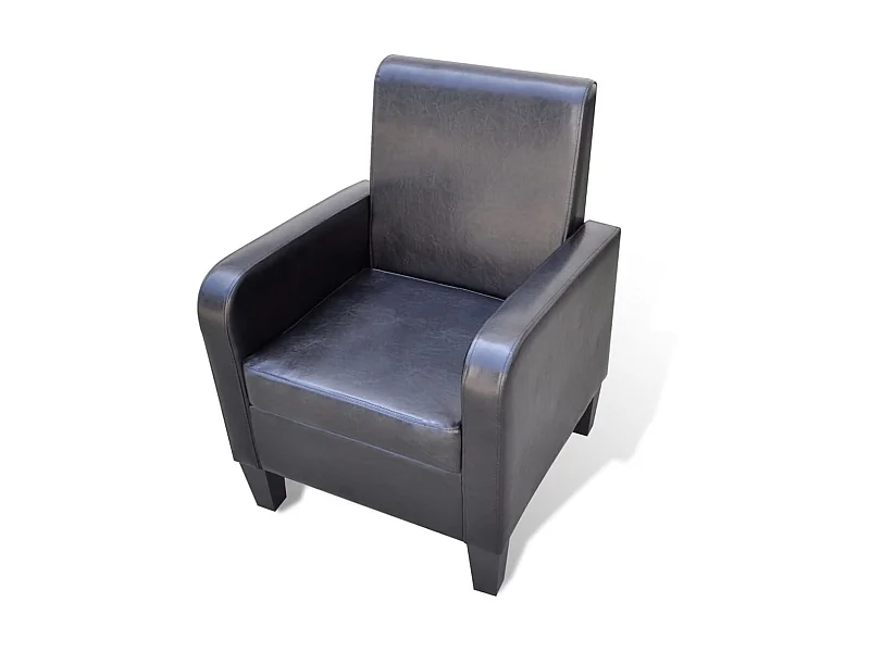 Fauteuil Noir Similicuir