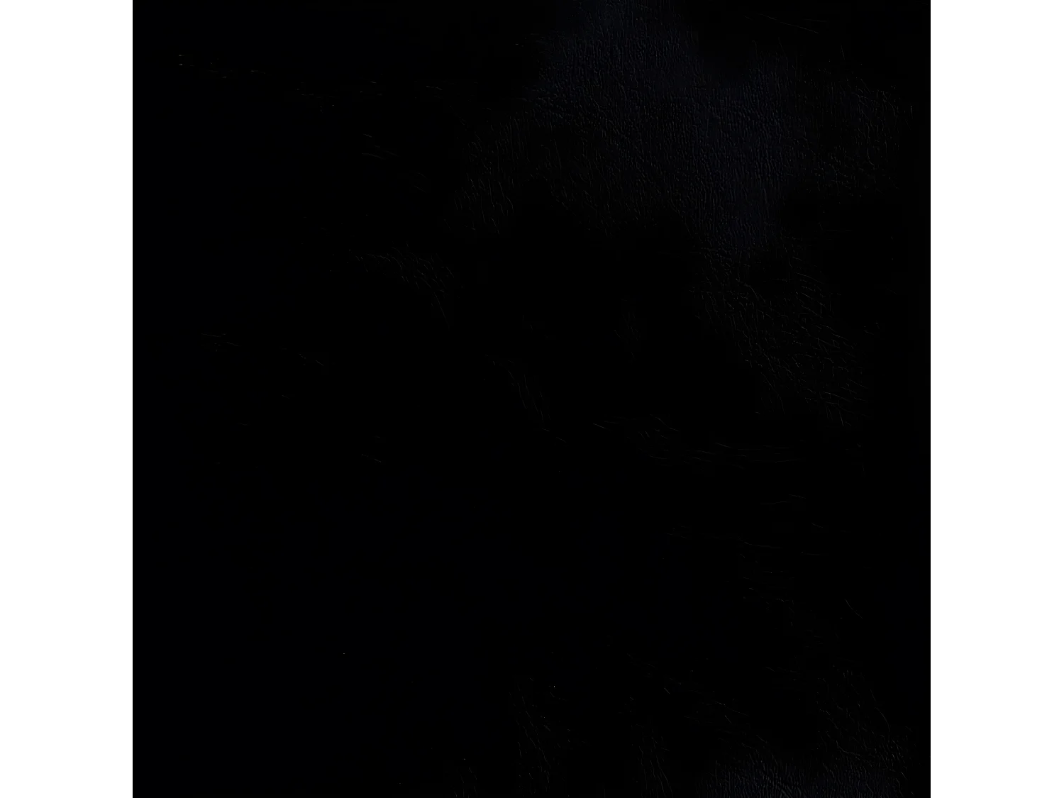 Fauteuil cabriolet noir similicuir