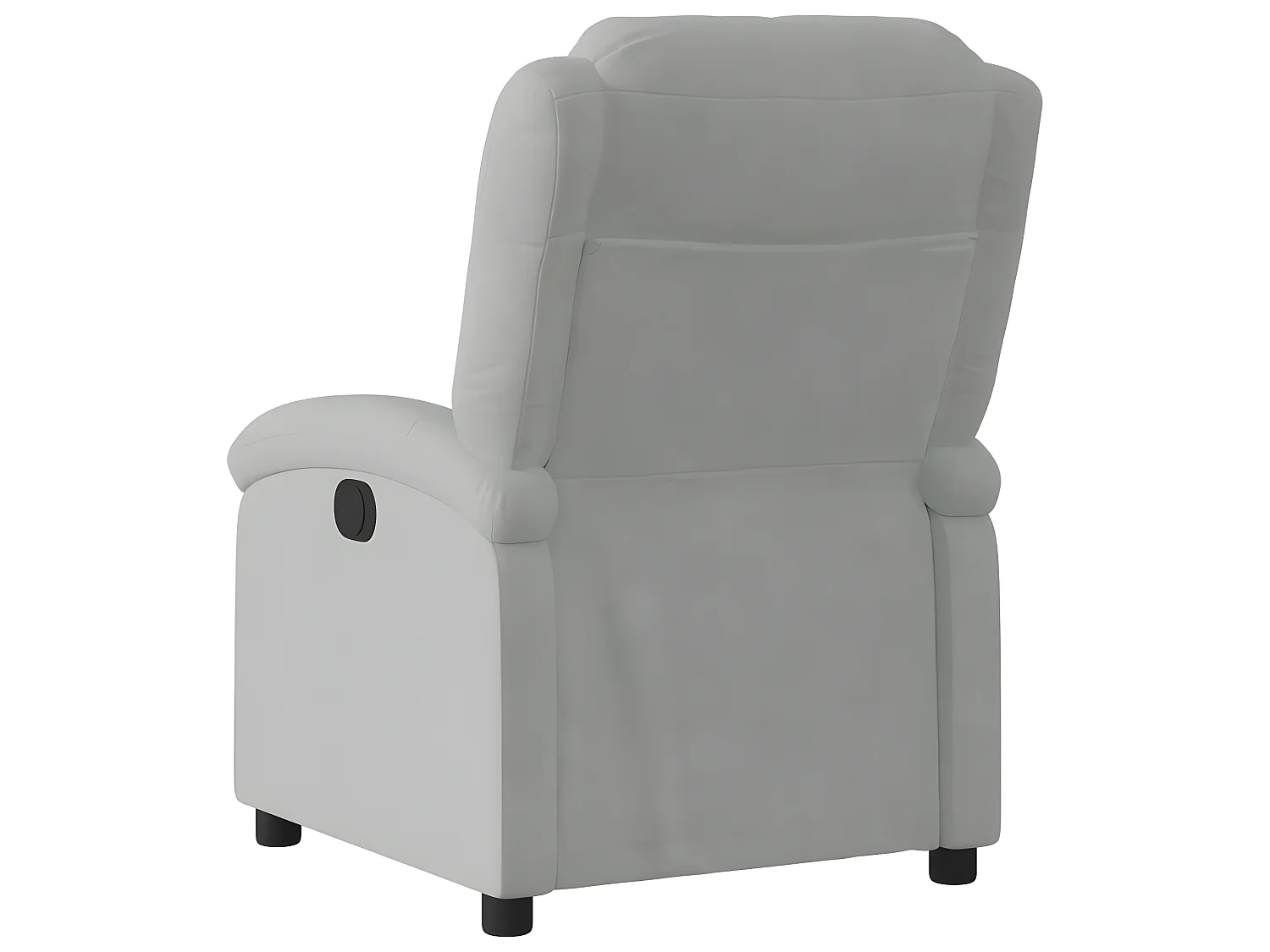 Fauteuil inclinable gris clair velours