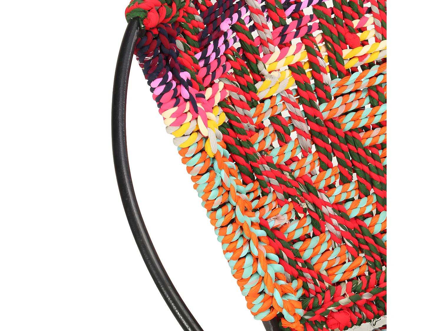 Chaise ronde Chindi Multicolore Tissu