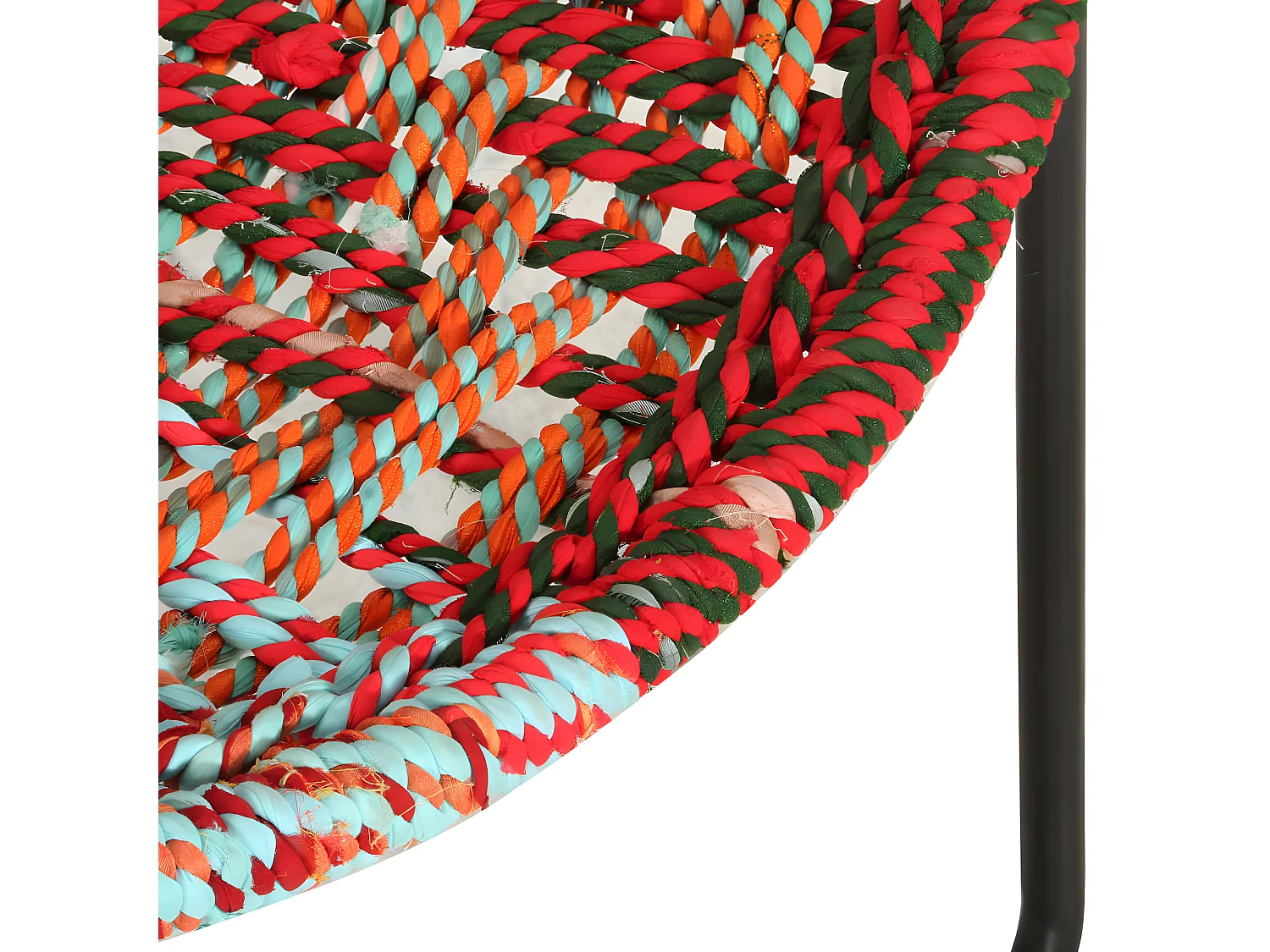 Chaise ronde Chindi Multicolore Tissu