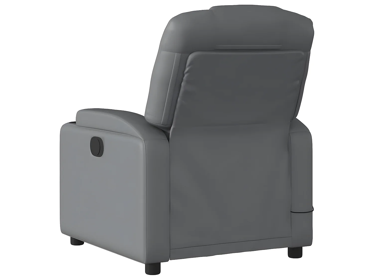 Fauteuil de massage inclinable Gris Similicuir