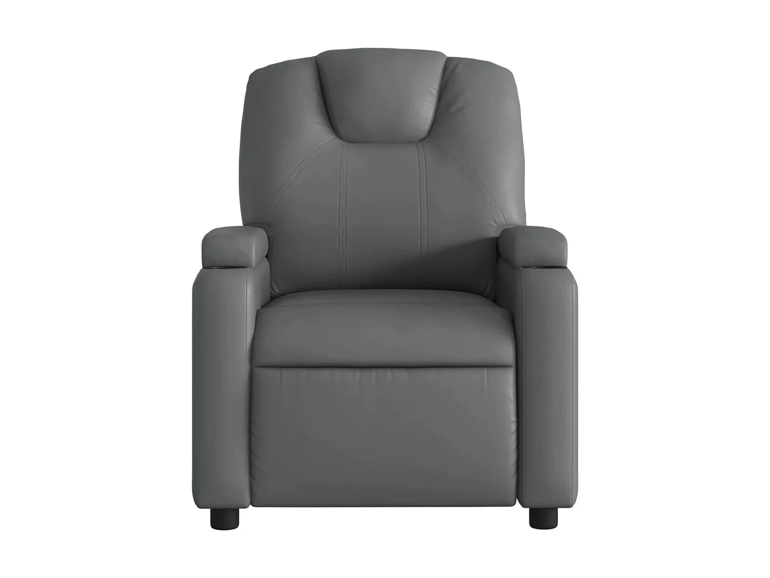 Fauteuil de massage inclinable Gris Similicuir
