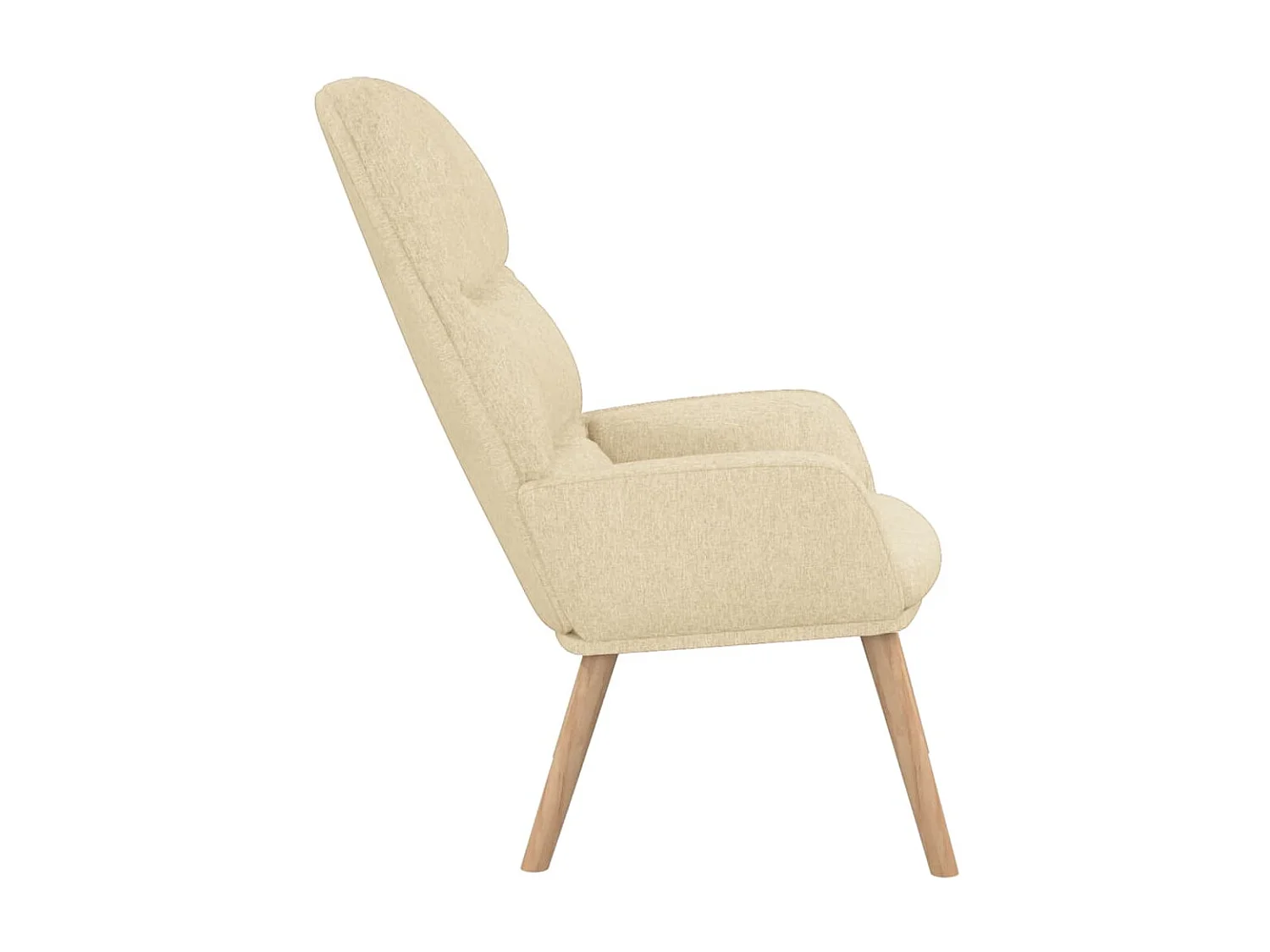 Relaxsessel Stoff cremefarben