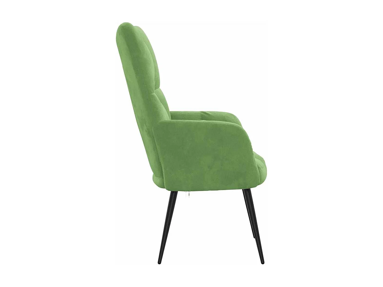 Chaise de relaxation Vert clair Velours