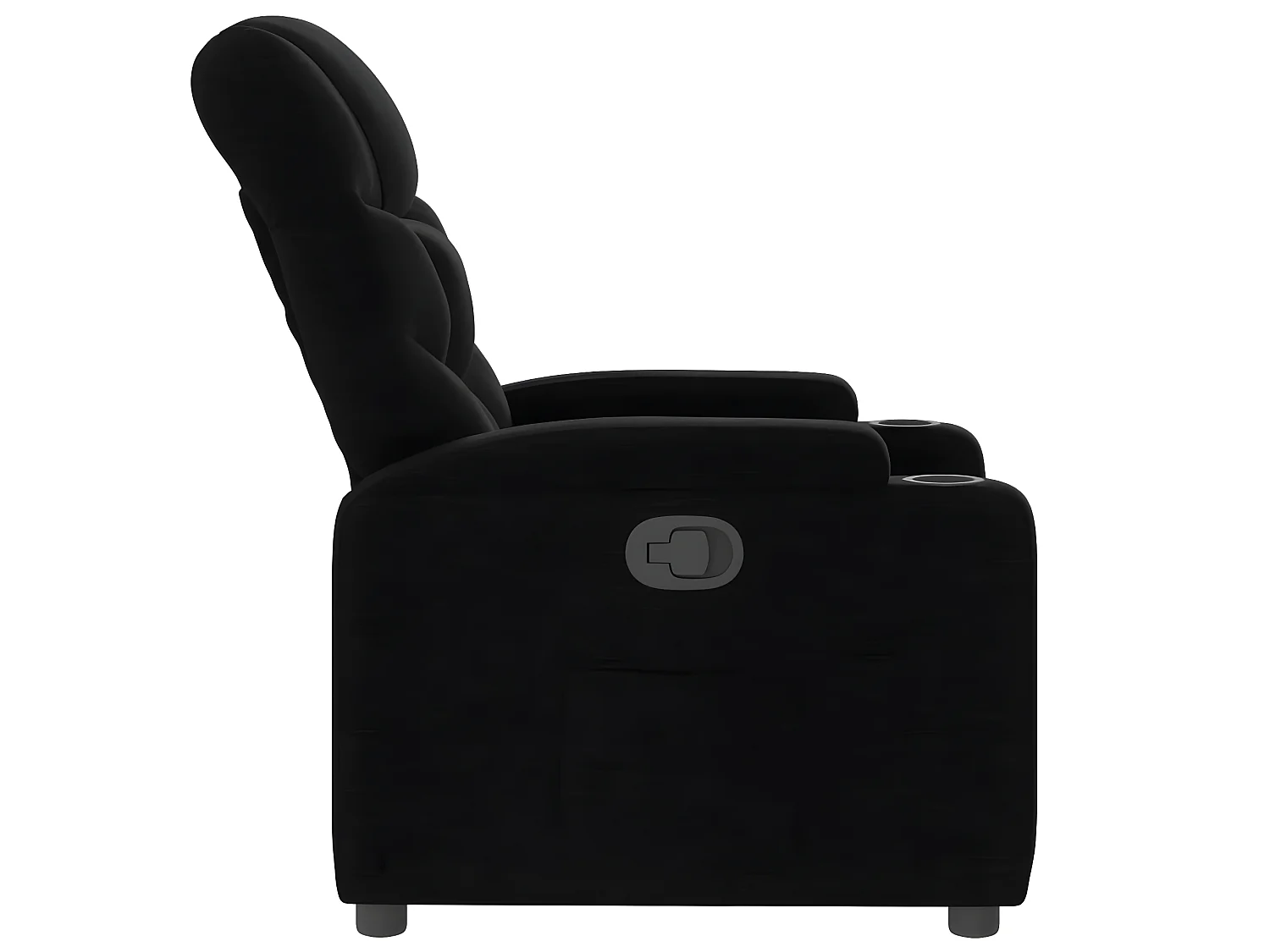 Fauteuil inclinable Noir Tissu