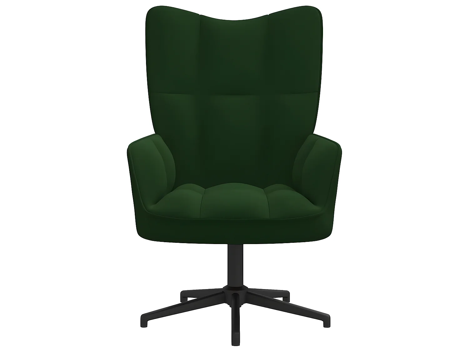 Chaise de relaxation Vert foncé Velours