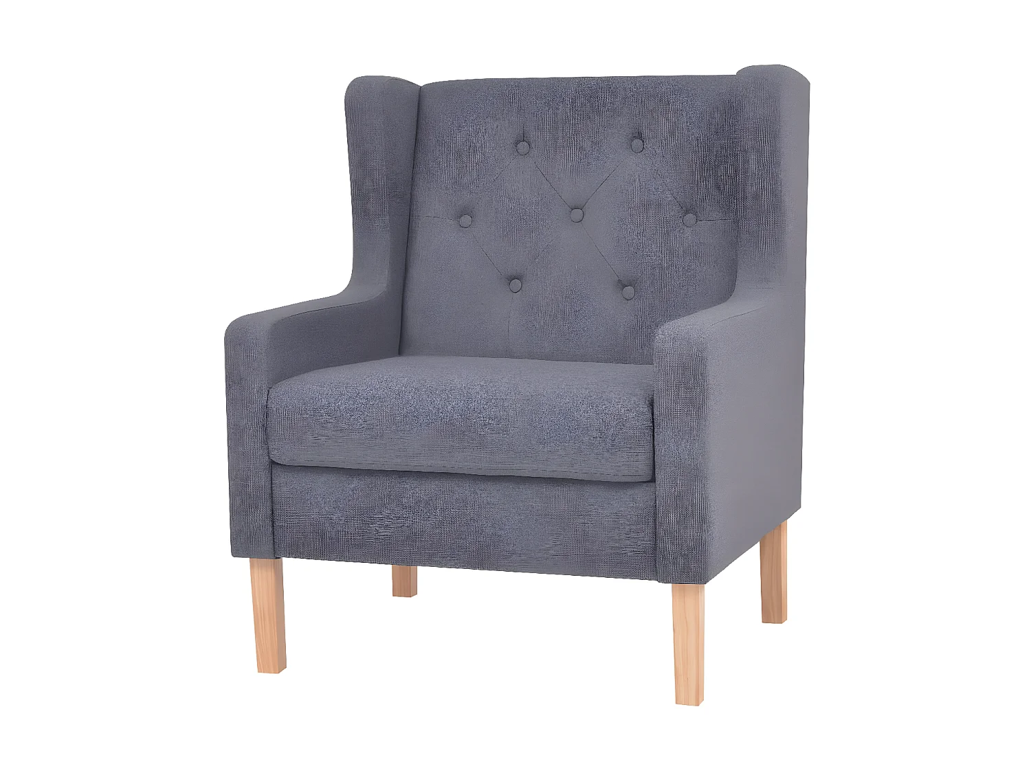 Poltroncina in tessuto grigio