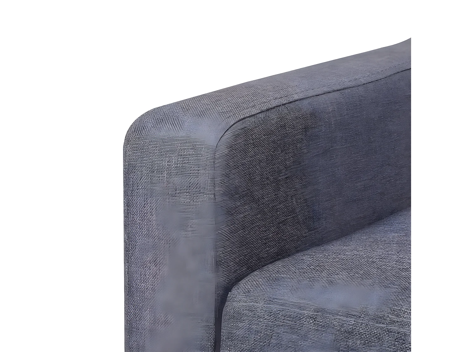 Poltroncina in tessuto grigio