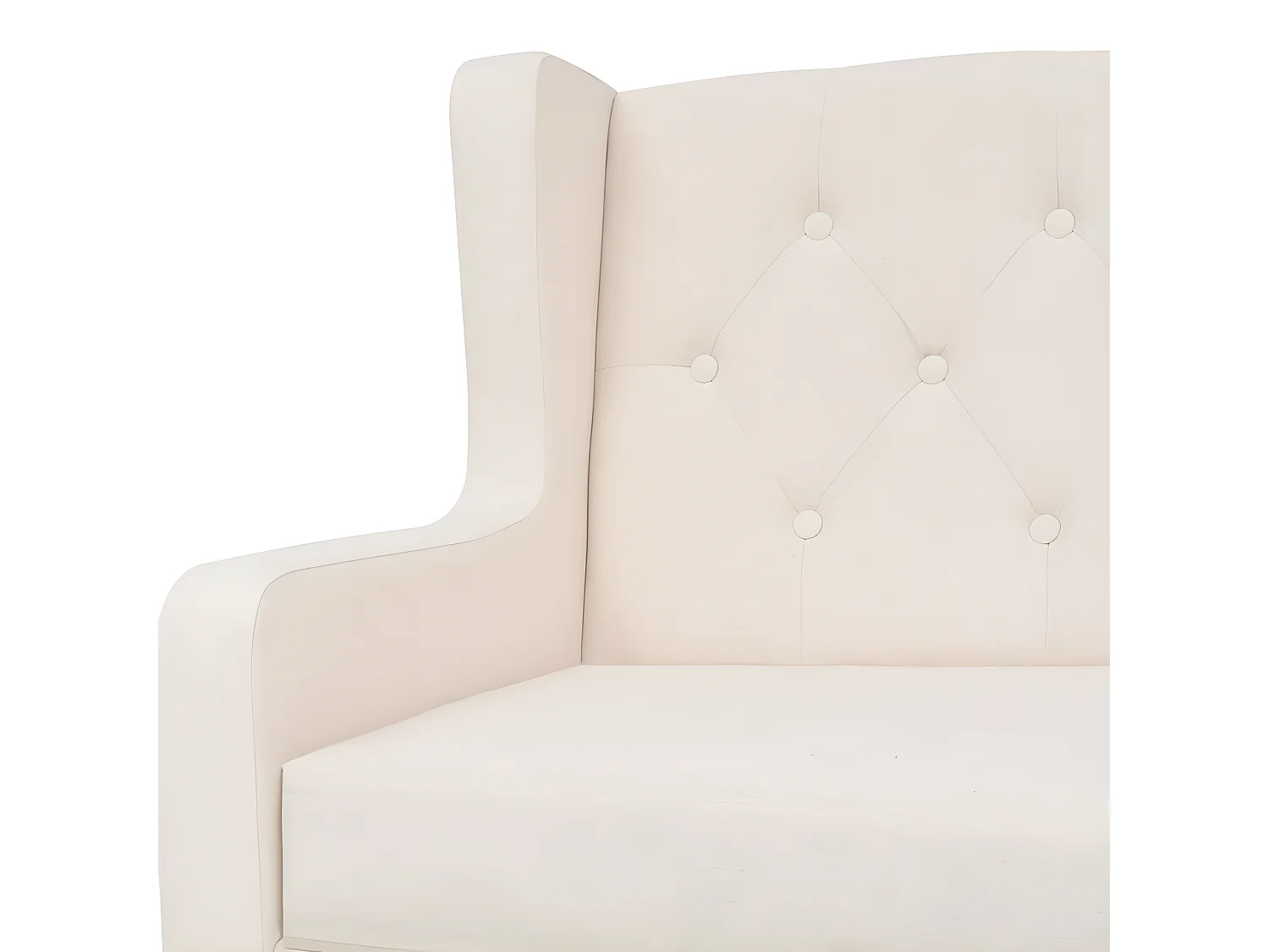 Poltroncina Tessuto Bianco Panna