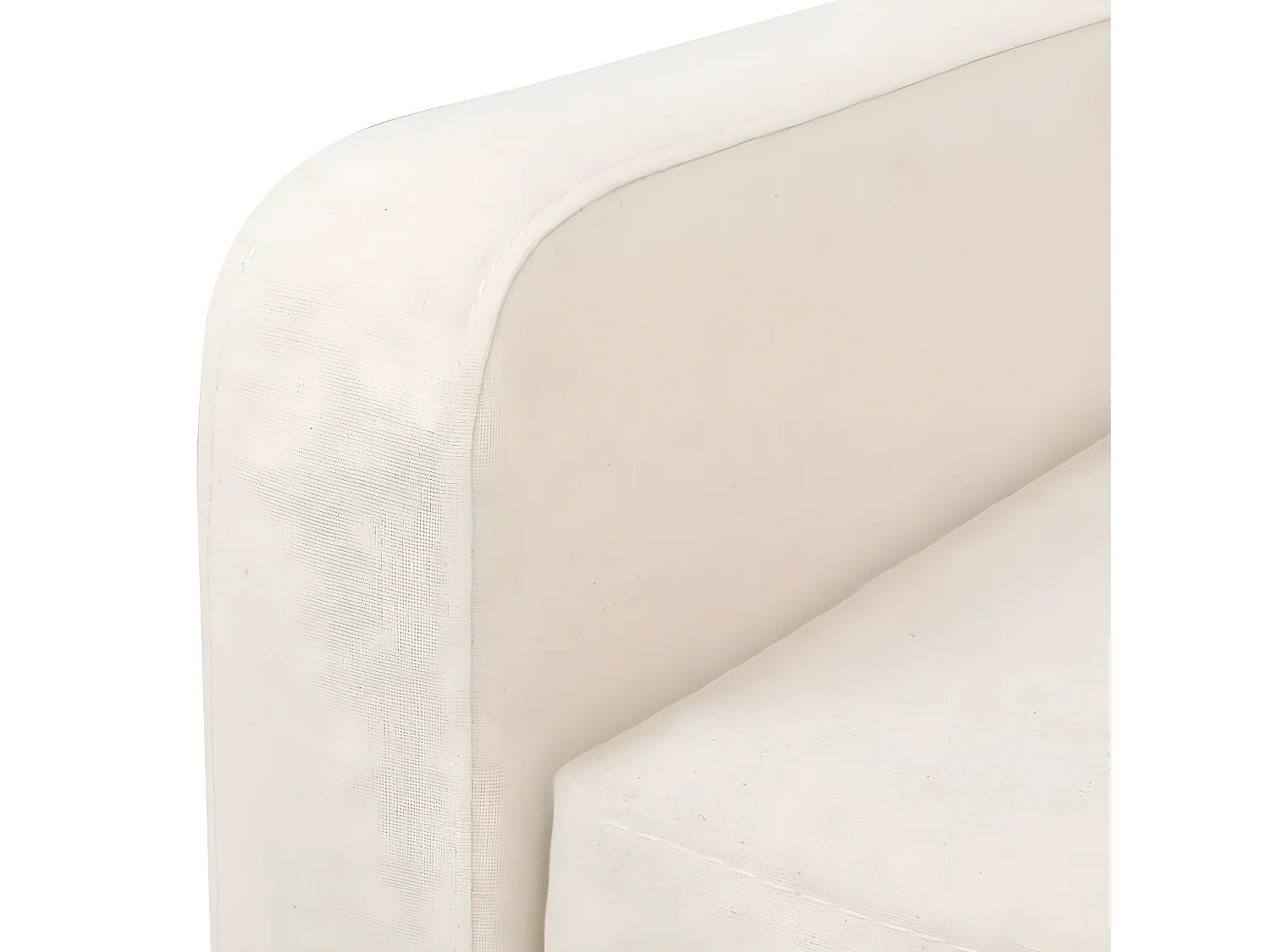 Fauteuil Blanc crème Tissu